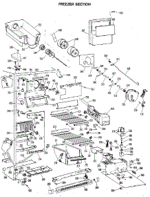 Freezer Section parts for Kenmore Refrigerator 363.8587881 (3638587881, 363 8587881) from AppliancePartsPros.com