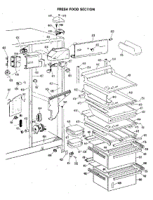 Fresh Food Section parts for Kenmore Refrigerator 363.8587881 (3638587881, 363 8587881) from AppliancePartsPros.com