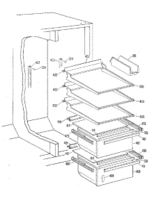 Fresh Food Section parts for Kenmore Refrigerator 363.8592710 (3638592710, 363 8592710) from AppliancePartsPros.com