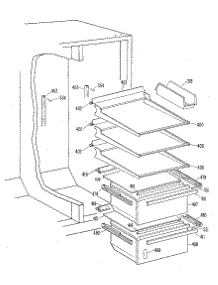 Fresh Food Section parts for Kenmore Refrigerator 363.8592712 (3638592712, 363 8592712) from AppliancePartsPros.com