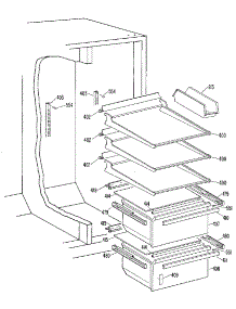 Fresh Food Section parts for Kenmore Refrigerator 363.8592784 (3638592784, 363 8592784) from AppliancePartsPros.com