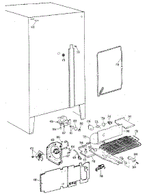 Unit parts for Kenmore Refrigerator 363.8594710 (3638594710, 363 8594710) from AppliancePartsPros.com