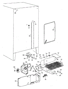 Unit parts for Kenmore Refrigerator 363.8594714 (3638594714, 363 8594714) from AppliancePartsPros.com