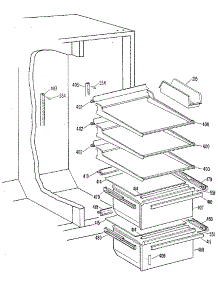 Fresh Food Section parts for Kenmore Refrigerator 363.8594780 (3638594780, 363 8594780) from AppliancePartsPros.com