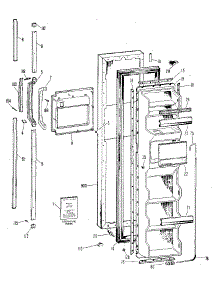 Freezer Door parts for Kenmore Refrigerator 363.8594786 (3638594786, 363 8594786) from AppliancePartsPros.com