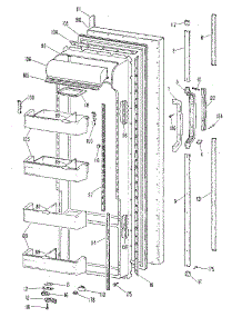 Fresh Food Door parts for Kenmore Refrigerator 363.8594786 (3638594786, 363 8594786) from AppliancePartsPros.com