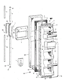 Freezer Door parts for Kenmore Refrigerator 363.8594810 (3638594810, 363 8594810) from AppliancePartsPros.com