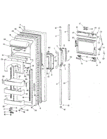 Fresh Food Door parts for Kenmore Refrigerator 363.8594810 (3638594810, 363 8594810) from AppliancePartsPros.com