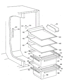 Fresh Food Section parts for Kenmore Refrigerator 363.8594810 (3638594810, 363 8594810) from AppliancePartsPros.com