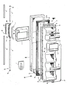 Freezer Door parts for Kenmore Refrigerator 363.8594816 (3638594816, 363 8594816) from AppliancePartsPros.com