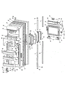Fresh Food Door parts for Kenmore Refrigerator 363.8594816 (3638594816, 363 8594816) from AppliancePartsPros.com