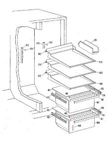 Fresh Food Section parts for Kenmore Refrigerator 363.8594816 (3638594816, 363 8594816) from AppliancePartsPros.com