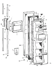 Freezer Door parts for Kenmore Refrigerator 363.8594884 (3638594884, 363 8594884) from AppliancePartsPros.com