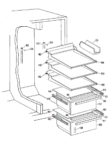 Fresh Food Section parts for Kenmore Refrigerator 363.8594884 (3638594884, 363 8594884) from AppliancePartsPros.com