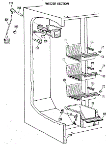 Freezer Section parts for Kenmore Refrigerator 363.8597712 (3638597712, 363 8597712) from AppliancePartsPros.com