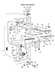 Fresh Food Section parts for Kenmore Refrigerator 363.8597712 (3638597712, 363 8597712) from AppliancePartsPros.com