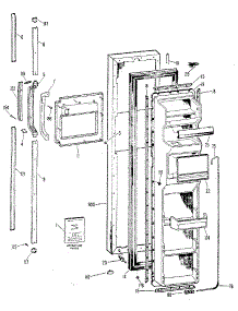 Freezer Door parts for Kenmore Refrigerator 363.8597714 (3638597714, 363 8597714) from AppliancePartsPros.com