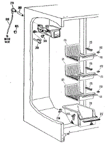 Freezer Section parts for Kenmore Refrigerator 363.8597910 (3638597910, 363 8597910) from AppliancePartsPros.com
