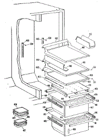 Fresh Food Section parts for Kenmore Refrigerator 363.8597910 (3638597910, 363 8597910) from AppliancePartsPros.com