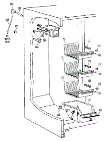 Freezer Section parts for Kenmore Refrigerator 363.8597912 (3638597912, 363 8597912) from AppliancePartsPros.com