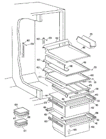 Fresh Food Section parts for Kenmore Refrigerator 363.8597912 (3638597912, 363 8597912) from AppliancePartsPros.com