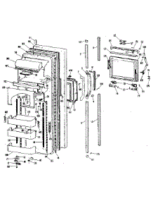 Fresh Food Door parts for Kenmore Refrigerator 363.8597980 (3638597980, 363 8597980) from AppliancePartsPros.com