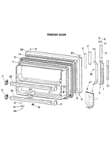 Freezer Door parts for Kenmore Refrigerator 363.8604612 (3638604612, 363 8604612) from AppliancePartsPros.com