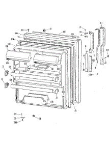 Fresh Food Door parts for Kenmore Refrigerator 363.8698586 (3638698586, 363 8698586) from AppliancePartsPros.com