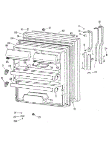 Fresh Food Door parts for Kenmore Refrigerator 363.8698587 (3638698587, 363 8698587) from AppliancePartsPros.com