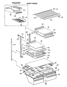 Shelf Parts parts for Kenmore Refrigerator 363.8698712 (3638698712, 363 8698712) from AppliancePartsPros.com