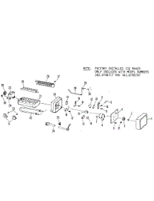 Icemaker parts for Kenmore Refrigerator 363.8698717 (3638698717, 363 8698717) from AppliancePartsPros.com