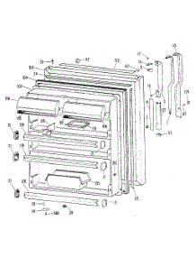 Fresh Food Door parts for Kenmore Refrigerator 363.8791584 (3638791584, 363 8791584) from AppliancePartsPros.com