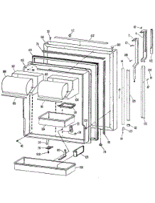 Fresh Food Door parts for Kenmore Refrigerator 363.8795682 (3638795682, 363 8795682) from AppliancePartsPros.com