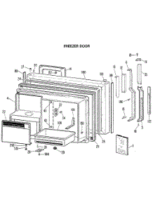 Freezer Door parts for Kenmore Refrigerator 363.8795811 (3638795811, 363 8795811) from AppliancePartsPros.com