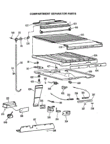 Comparment Separator / Divider Block parts for Kenmore Refrigerator 363.8795811 (3638795811, 363 8795811) from AppliancePartsPros.com