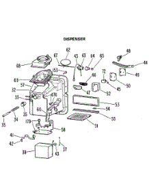 Dispenser parts for Kenmore Refrigerator 363.8795891 (3638795891, 363 8795891) from AppliancePartsPros.com