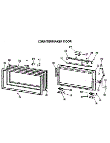 Countermaker Door parts for Kenmore Refrigerator 363.8795891 (3638795891, 363 8795891) from AppliancePartsPros.com