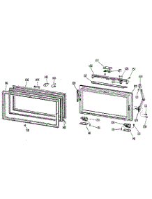 Countermaker Door parts for Kenmore Refrigerator 363.8795918 (3638795918, 363 8795918) from AppliancePartsPros.com