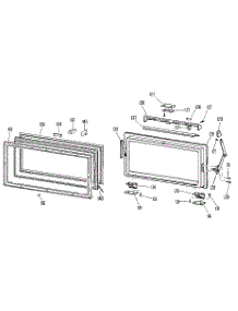 Countermaker Door parts for Kenmore Refrigerator 363.8795948 (3638795948, 363 8795948) from AppliancePartsPros.com