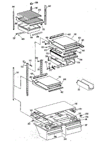 Shelf parts for Kenmore Refrigerator 363.8795948 (3638795948, 363 8795948) from AppliancePartsPros.com