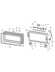 Countermaker Door parts for Kenmore Refrigerator 363.8795985 (3638795985, 363 8795985) from AppliancePartsPros.com