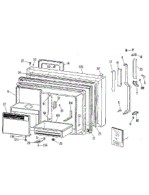 Freezer Door parts for Kenmore Refrigerator 363.8795991 (3638795991, 363 8795991) from AppliancePartsPros.com