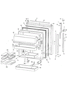 Fresh Food Door parts for Kenmore Refrigerator 363.8795991 (3638795991, 363 8795991) from AppliancePartsPros.com
