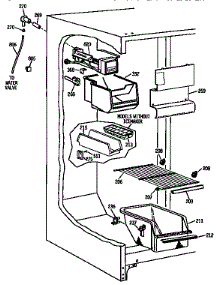Freezer Section parts for Kenmore Refrigerator 363.9430583 (3639430583, 363 9430583) from AppliancePartsPros.com