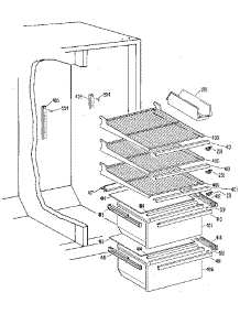 Fresh Food Section parts for Kenmore Refrigerator 363.9450410 (3639450410, 363 9450410) from AppliancePartsPros.com