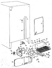 Unit parts for Kenmore Refrigerator 363.9450410 (3639450410, 363 9450410) from AppliancePartsPros.com