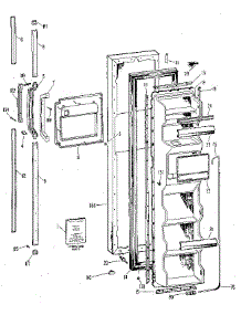 Freezer Door parts for Kenmore Refrigerator 363.9504710 (3639504710, 363 9504710) from AppliancePartsPros.com