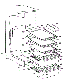 Fresh Food Section parts for Kenmore Refrigerator 363.9504782 (3639504782, 363 9504782) from AppliancePartsPros.com