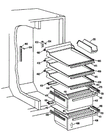 Fresh Food Section parts for Kenmore Refrigerator 363.9504813 (3639504813, 363 9504813) from AppliancePartsPros.com