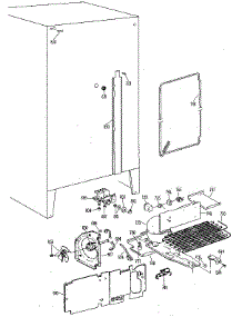 Unit parts for Kenmore Refrigerator 363.9504813 (3639504813, 363 9504813) from AppliancePartsPros.com